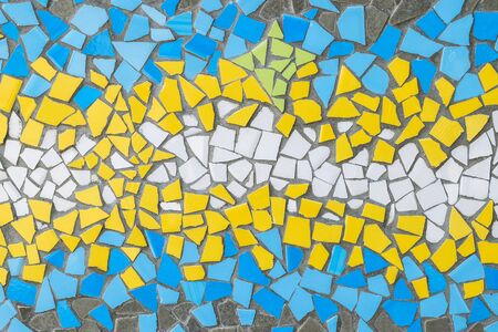 Background of color mosaicの写真素材
