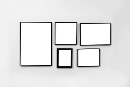 Frames on the wallの写真素材