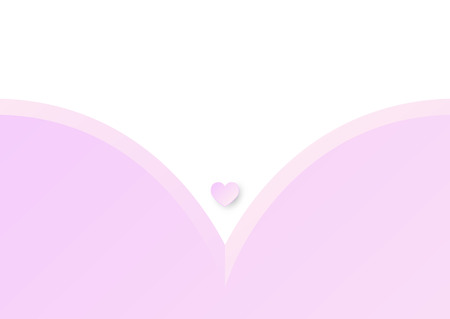 heart with copy space on topのイラスト素材