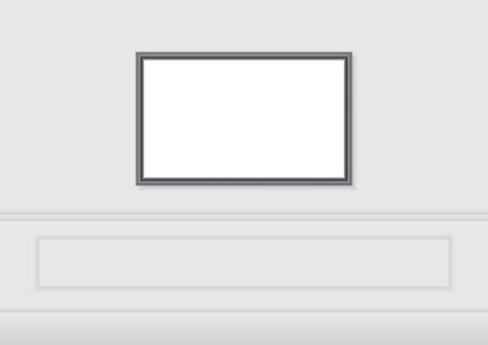 Picture frame on wallのイラスト素材