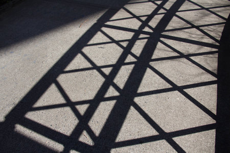 diagonal silhouetteの写真素材