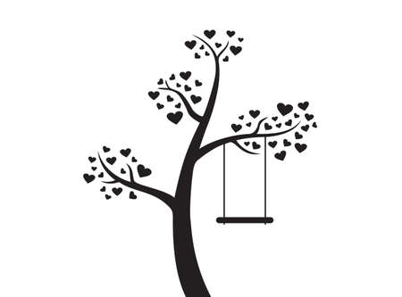 Love Heart Tree Loveのイラスト素材