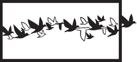 FLIGHT -Metal Wall Art by Glyphsのイラスト素材