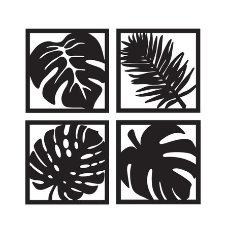 Premium Vector | Botanical wall art vector set.のイラスト素材
