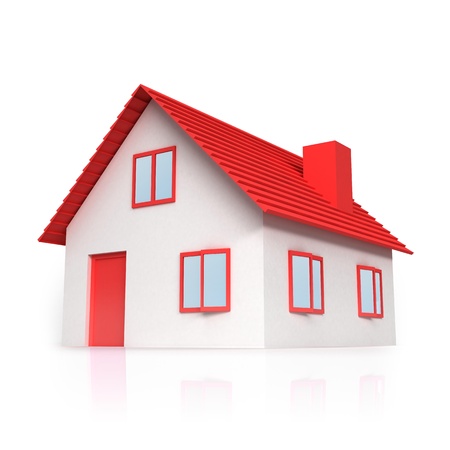 Red houseの写真素材