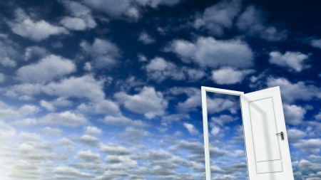 open the doorの写真素材