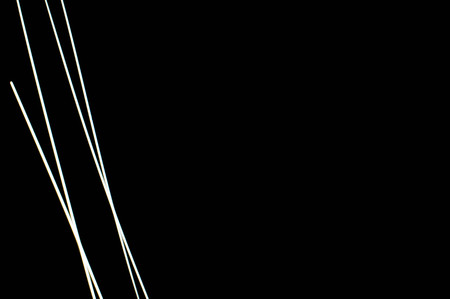 white light long exposure, white light line on black background