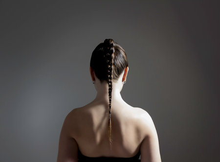 beautiful vamp young perfect womanの写真素材