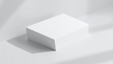 Blank business cards mockup on white background. 3d renderingの素材