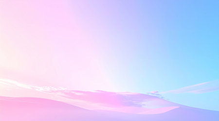 Sunrise in the desert. 3D rendering. Computer digital drawing.の素材