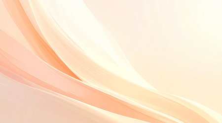 abstract background with smooth lines in beige and orange colors.の素材