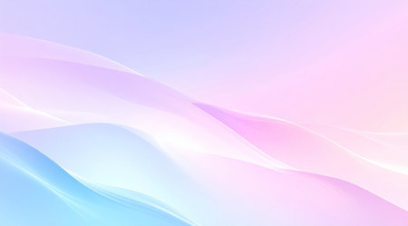 Abstract background with smooth lines in pastel pink and blue colors.の素材