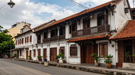 Old town buildings of Jakarta from the Dutch colonial eraの素材
