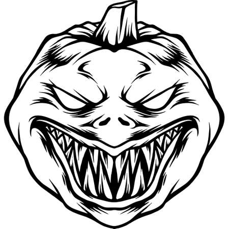 The Pumpkin Halloween Silhouetteのイラスト素材