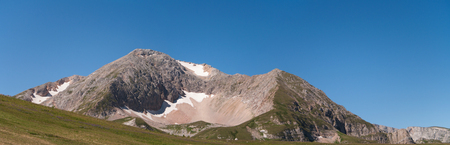 Oshten north-east mountainside. Lago-Naki plateau, Caucasus, Russia, summer. Panorama.の写真素材
