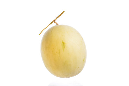 Honeydew Melon on White Backgroundの写真素材