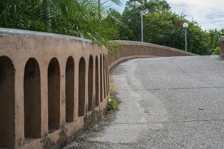 Bridge in Jatujak park , Bangkok city, Thailandの写真素材