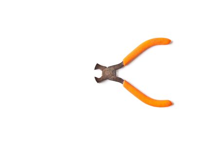 Clipping tool isolated on white backgroundの写真素材