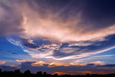 Sunset sky abstract for background
