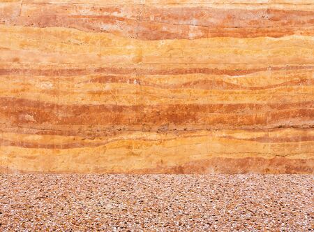 stone wall with stone floorの写真素材