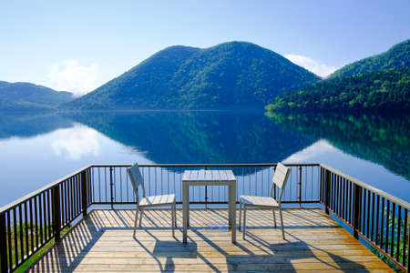 Natural lakeの写真素材