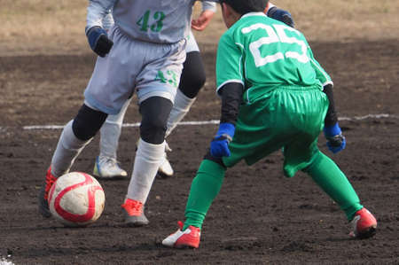 football game in hokkaido japanの写真素材