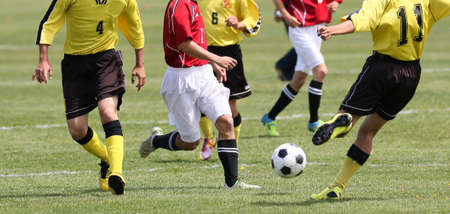 football game in hokkaido japanの写真素材