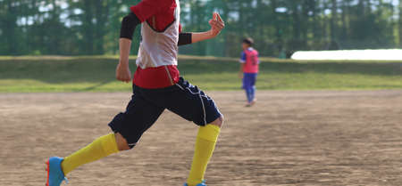football practice after schoolの写真素材