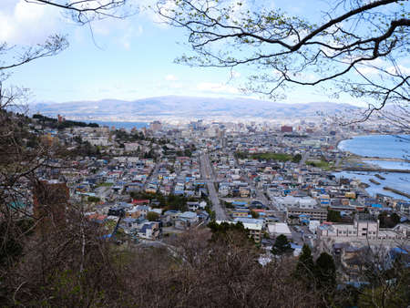 hakodate city in hokkaido japanの写真素材