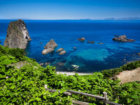 cape shimamui in hokkaidoの写真素材
