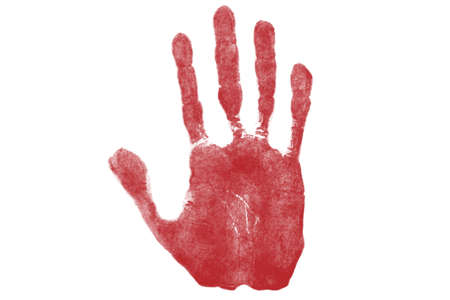 hand shape on white backgroundの写真素材