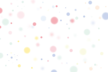 colorful polka dots for backgroundの写真素材