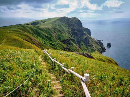 Beautiful scenery of Rebun Islandの写真素材