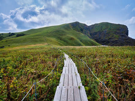 Beautiful scenery of Rebun Islandの写真素材