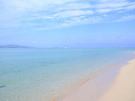 kondoi beach on taketomi islandの写真素材