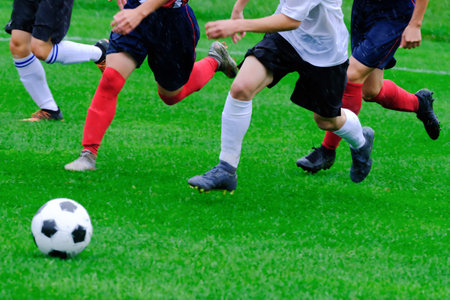 football game in hokkaido japanの写真素材