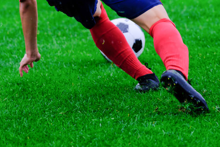 football game in hokkaido japanの写真素材