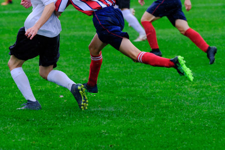 football game in hokkaido japanの写真素材