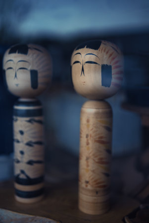 japanese wooden doll in miyagi