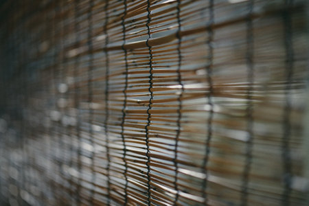 rattan blind in summer Japanの写真素材
