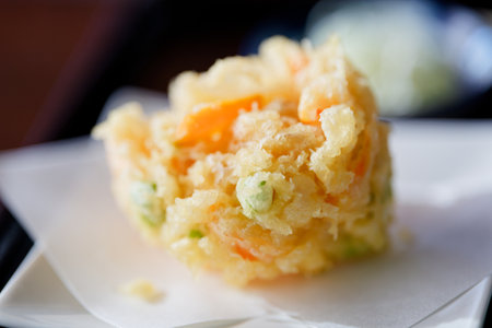 delicious kakiage in japanese foodの写真素材