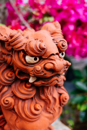Shisa figurine in okinawa Japan