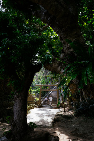 Tomb of Shirmichu in okinawaの写真素材