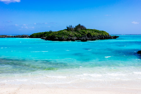 Cobalt blue sea of Yoron Islandの写真素材