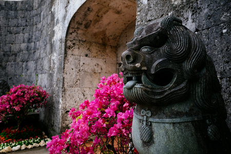 Shisa figurine in okinawa Japan