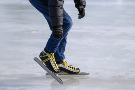 speed skating in Japan hokkaidoの写真素材