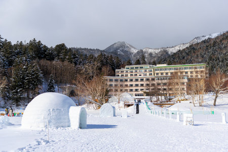igloo in winter hokkaido japan