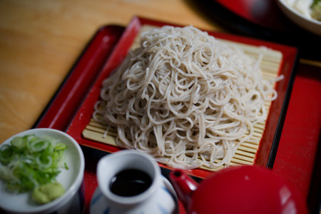 Mori soba of Japanese noodlesの写真素材