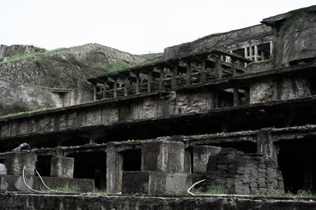 Kitazawa Flotation Plant in sado islandの写真素材