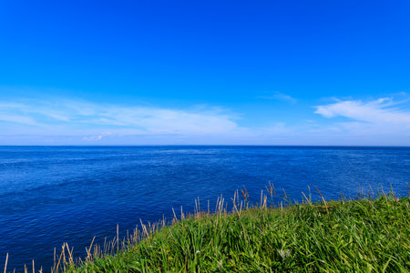 cape nosappu in nemuro hokkaidoの写真素材